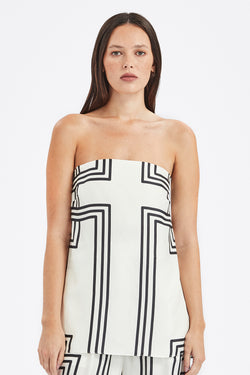 Walk The Line Strapless Top
