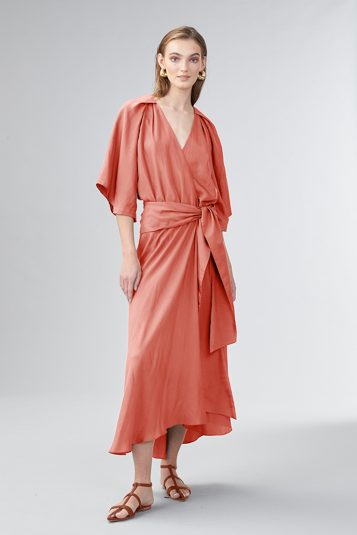 Ginger and smart wrap dress deals