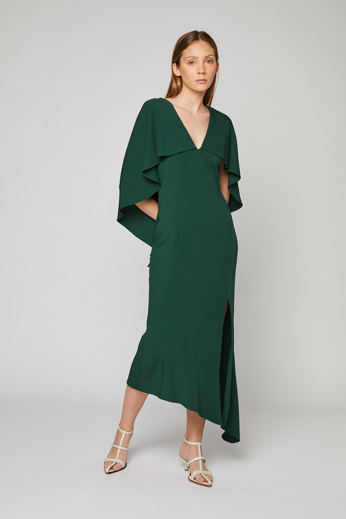 Figurative Capelet Dress
